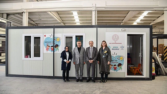 Konya MEM deprem bölgesine 11 konteyner gönderdi