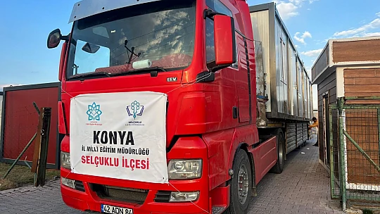 Selçuklu Eğitim Ailesinden Deprem Bölgesine 10 Konteyner Daha