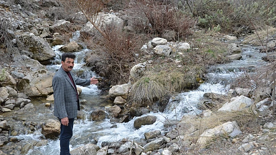 Konyalıların tarım için kullandığı gölet kuruyor