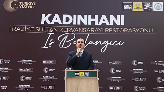Kadınhanı Raziye Sultan Hanı Restorasyonu Başladı