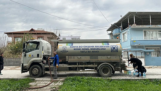 Konya Büyükşehir Hatay'da Temiz Su İhtiyacını Gideriyor