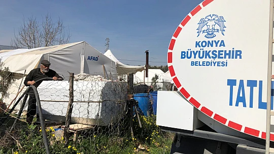 Konya Büyükşehir Hatay'da Temiz Su İhtiyacını Gideriyor