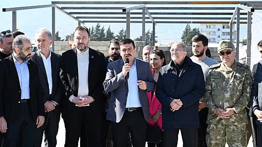 Hatay'da 152 Dükkandan Oluşan Konya Bedesteninin Temeli Atıldı