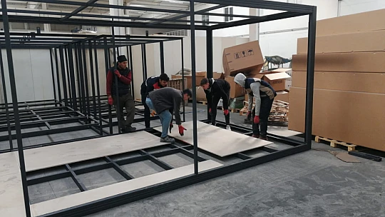 Konya Meslek Liseliler azimle çalışmaya devam ediyor