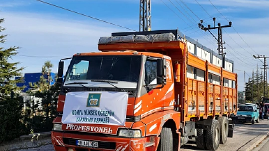 Fatih Gençlik Vakfın'dan depremzedelere konteyner yardımı