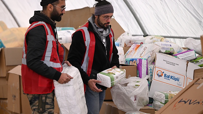 Alperenler deprem bölgesinde arama kurtarma ve yardım çalışmalarına katılıyor