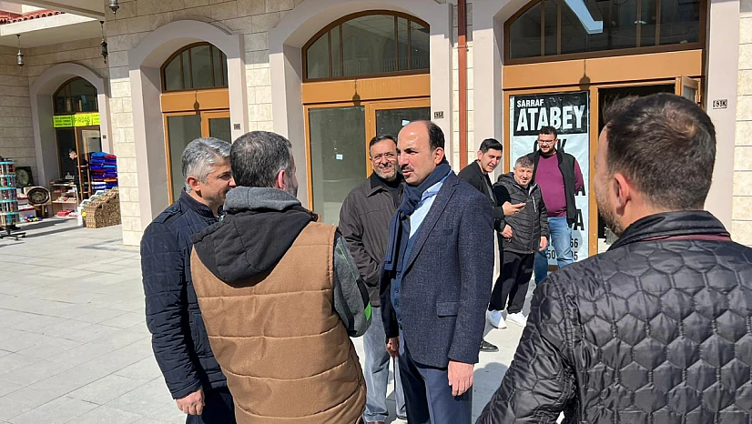 Başkanlar Cuma Namazı sonrası Kapu Camii'nde vatandaşlarla buluştu