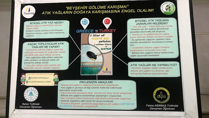 Beyşehirli Lise Öğrencilerinden çevre projesi