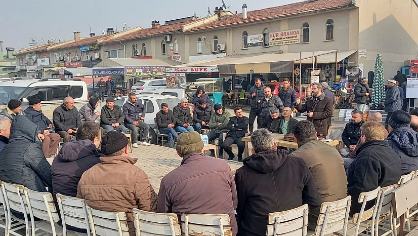 Deva Partisi, kamyon garajı esnafını dinledi