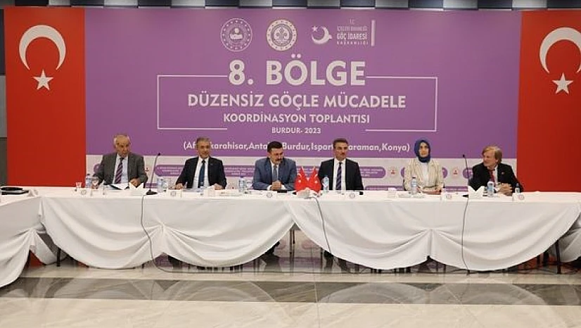 Konya, Burdur'da düzenlenen Düzensiz Göçle Mücadele Toplantısına katıldı