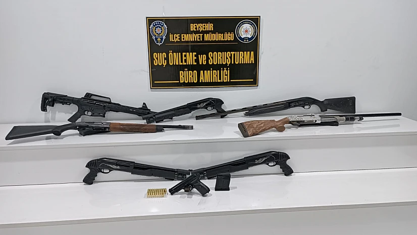 Konya'da kargoyla kaçak silah ticareti polisin gözünden kaçmadı