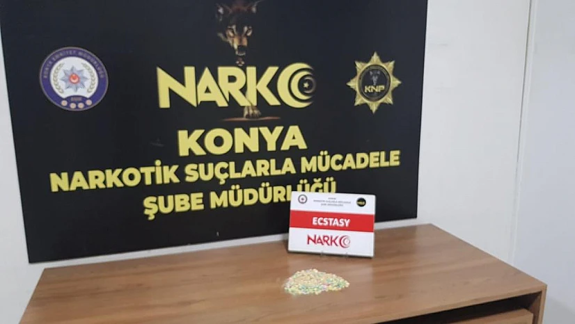 Konya'da meyve suyu kutusunda eroin bulundu