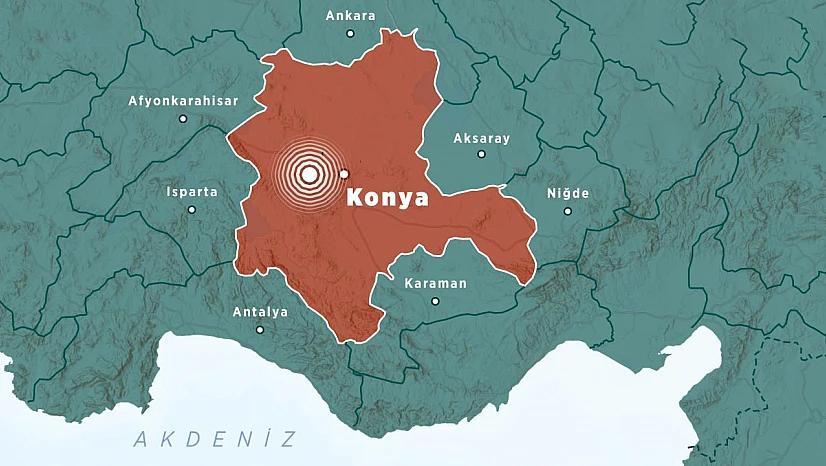 Konya'da o iki noktada 4 deprem meydana geldi