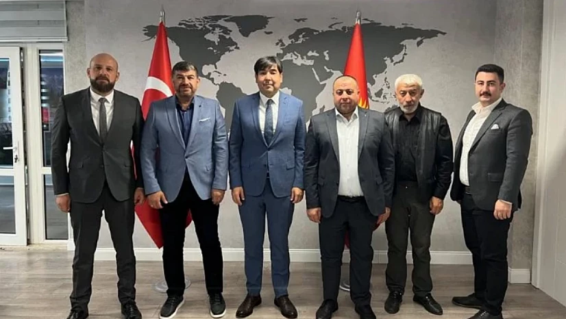 Konyalı iş adamlarından Kırgızistan Başkonsolosu'nu ziyaret: 'Ticari konular elle alındı!'