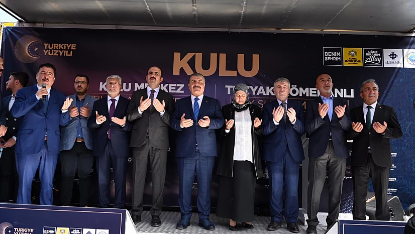 Sağlık Bakanı Koca Kulu'da Büyükşehir'in Yaptığı Atık Su Arıtma Tesislerinin Açılışını Yaptı