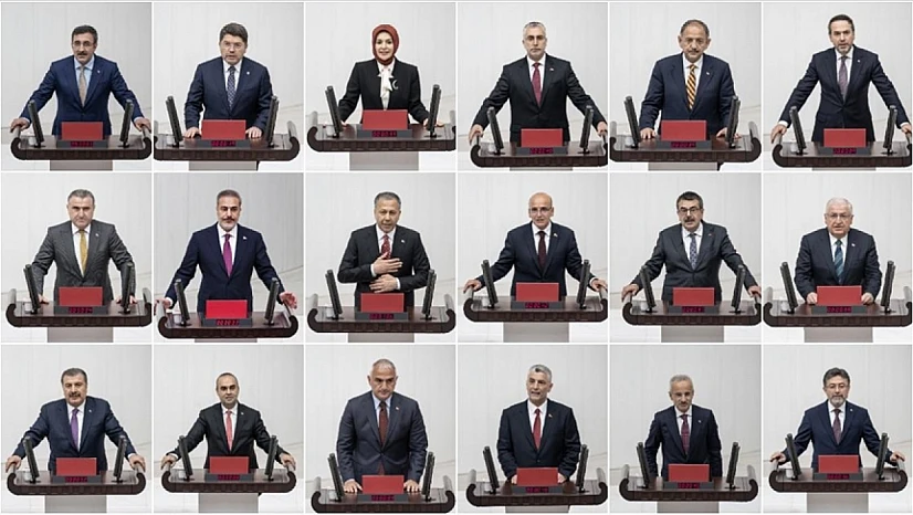 Yeni kabine üyeleri TBMM'de yemin etti