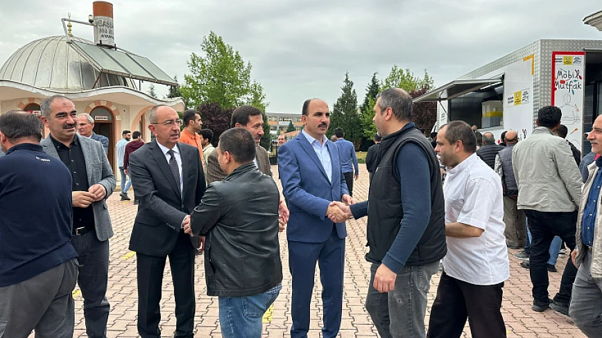 Başkan Altay: Konsan sanayi camii'nde vatandaşlarla buluştu